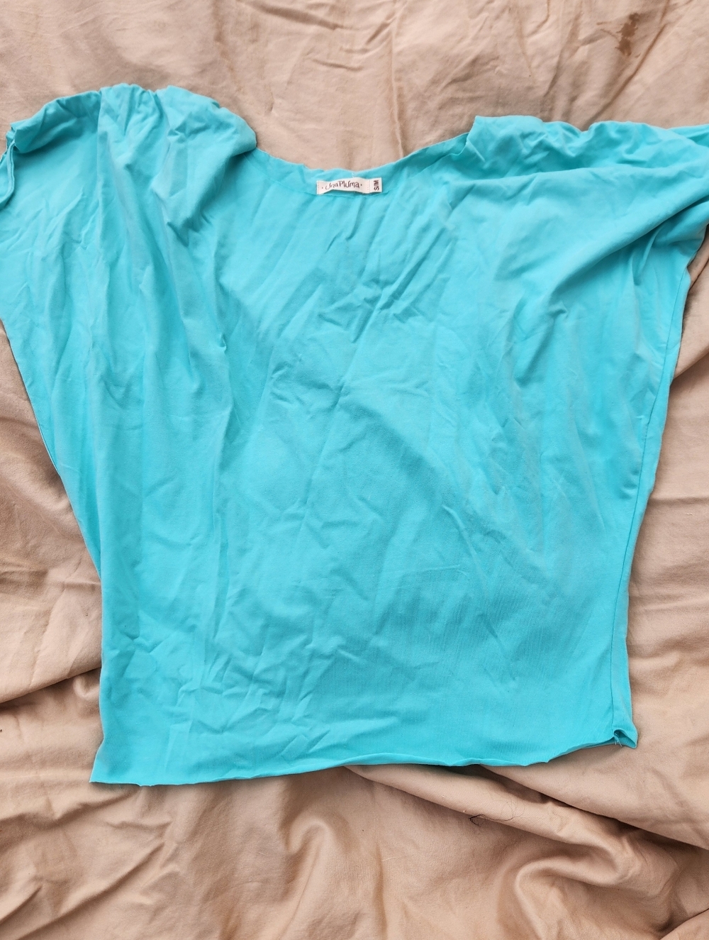 Una Pluma Cinch Sleeve Tshirt